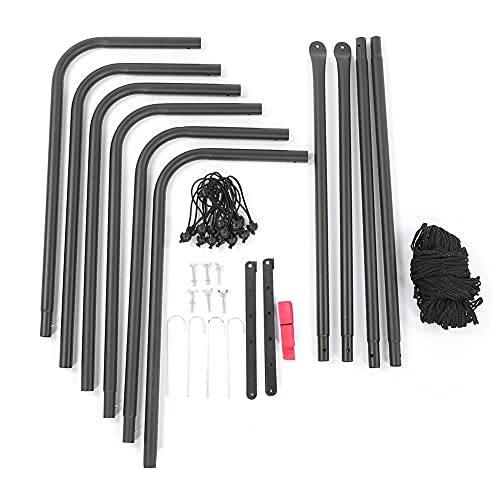 banapoy Football Rebound Target Net, Adjustable Soccer Training Equipment with Foldable Design for Passing, Shoots, Goalkeeper Practice in Clubs, Schools, Outdoor