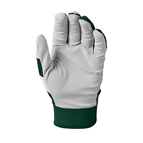 EvoShield SRZ-1™ Batting Gloves - Adult and Youth Sizes - color: Dark Green, size: Small, style: Adult