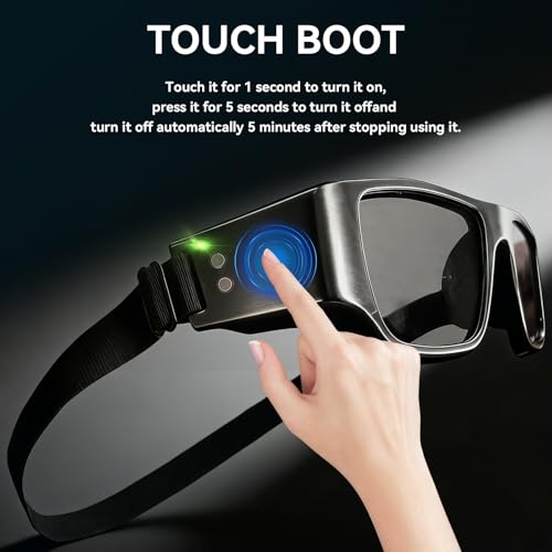 Netrix Reflex Glasses for Sports Training - Smart Vision & Reaction Speed Enhancer for Boxing, MMA, Baseball, Tennis - Adjustable Fit, Touch Control & Magnetic Charging