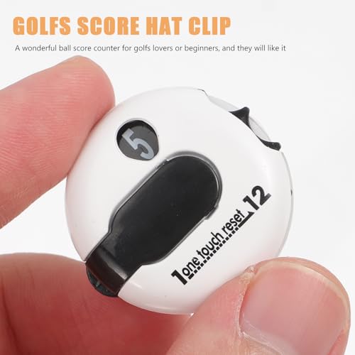 Golf Score Counter Hat Clip Stroke Counter Keeper Portable Lightweight Golf Accessories for Men Women Outdoor Score Tally Training Aid