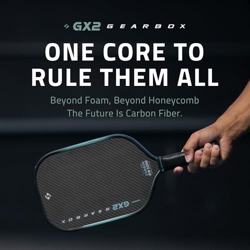 Gearbox GX2 Pickleball Paddle - Carbon Fiber Face, SST 2.0 Power Core, High Spin & Control for an Exceptional All Around Paddle