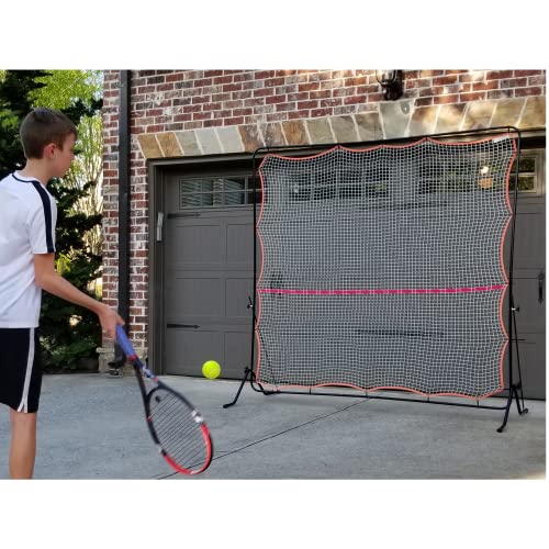 Tourna Rally Pro Adjustable Tilt Rebound Net (7x7 ft) for Tennis and Pickleball - style: New Black