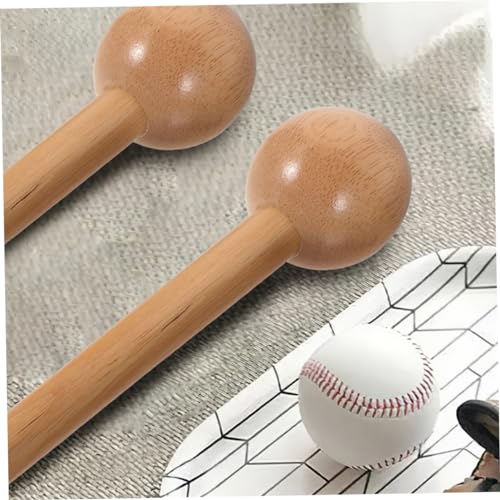 Happyyami 2pcs Wooden Baseball Glove Mallet Softball Glove Shaping Tool for Youth Adults Design Smooth for Easy Use