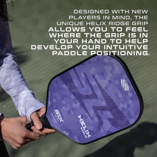 Selkirk Sport SLK Helix Pro Pickleball Paddle | Thermoformed Carbon Fiber Pickleball Paddles with Carbon Fiber & Fiberglass Hybrid Face | Unmatched Control - color: Camo Hex
