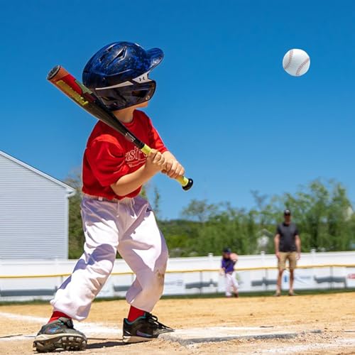 Unmarked Adult Baseballs, Standard Practice Baseball Size 9 Inch, Blank Baseballs Tball Balls for High School League Training, Pitching, Throwing and Autograph (2Pack, 4 Pack, 12 Pack) - style: 1 Pack Baseball