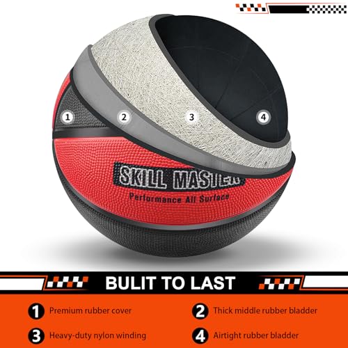 Kids Youth Basketball Size 4/5/6, 25.5"/27.5"/28.5" Basketball for Boys and Girls Indoor Outdoor Play