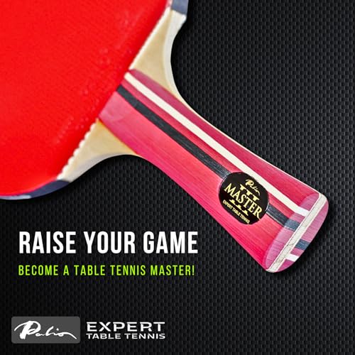 Palio Master 3.0 Table Tennis Bat & Case | ITTF-Approved Intermediate Ping Pong Racket | Allround Speed, Spin and Control | Case, ITTF-Approved, Allround Speed, Spin, Control - style: Set of 2 Rackets