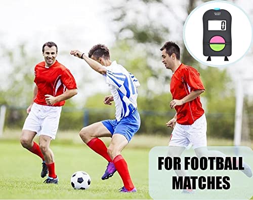 4 Pieces Digital Hand Tally Counter, Small Golf Sports Counter, Digital Tally Counter with Lanyard, Electronic Hand Clicker Counter, Easy to Operate, for Golf/Football Sports