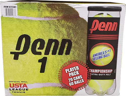 Penn Tennis Ball cans Set - color: Yellow, size: 20 cans
