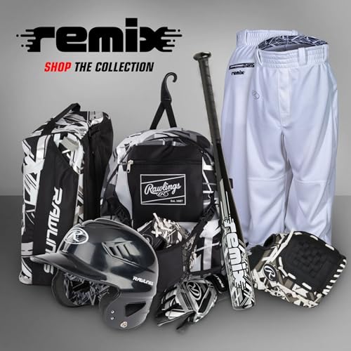 Rawlings | REMIX Duffel Equipment Bag | T-Ball & Youth Baseball/Softball | Multiple Colors - color: Black