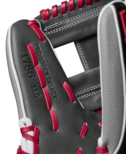 Wilson Spring 2025 A2K® Baseball Gloves - color: Grey/Black/Flamingo, size: Infield - 11.5"