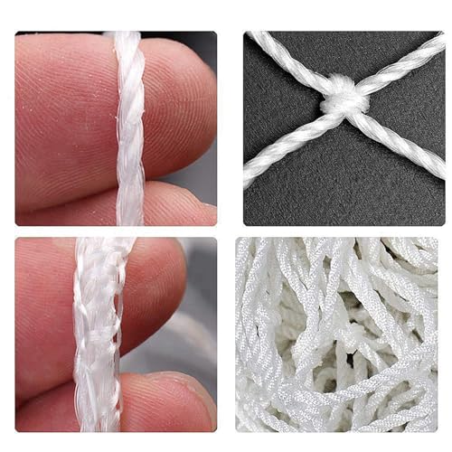 6 * 4ft Soccer Net, Soccer Nets, Goal Net Suitable for Family Use or as a Substitute Net for Sports Game Training of Trapezoidal Goalposts