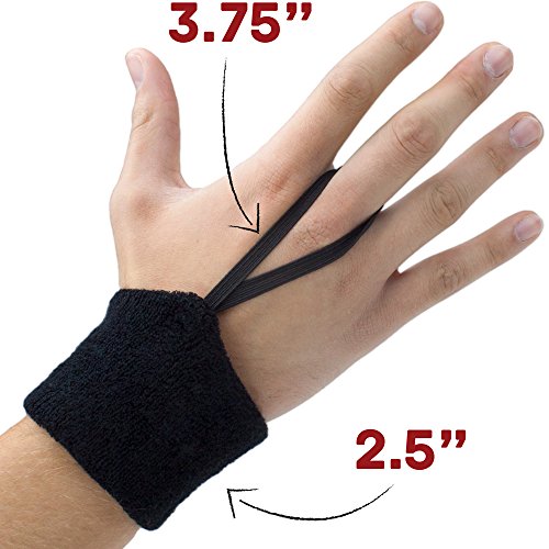 Absorbent Cotton Football Wristband Down Indicator - Universal Size!