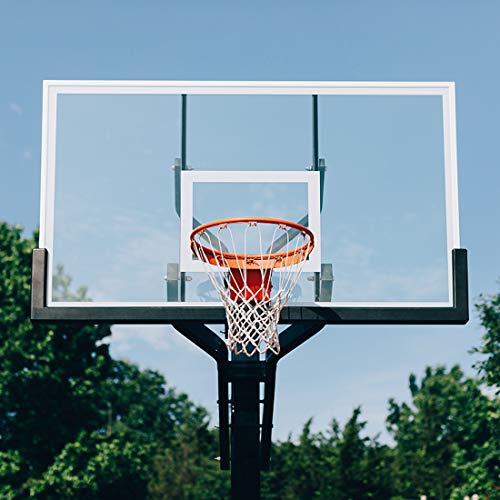 Professional 180º Heavy Duty Breakaway Basketball Rim,18 inch Flex Rim Goal Replacement Fits 5"x5", 5"x4", 4"x3",5"x3" Hole Pattern Backboard