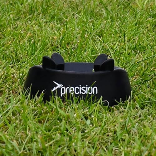 Precision Rugby Kicking Tee Durable Rubber, 4cm Height, Stable Platform for Accurate Kicks, Ideal for Club Pro Training and Matches, Black