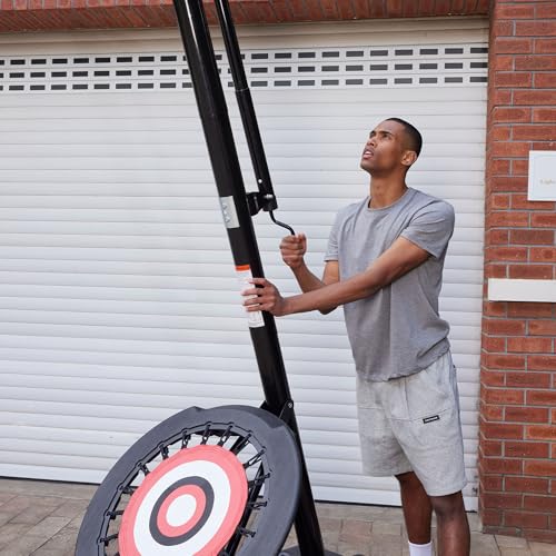 IE SPORTS Portable Basketball Hoop Outdoor 7.5-10ft Adjustable Height, 44-54 Inch Impact Backboard and Basketball Rebounder, Outdoor Basketball Hoop Goal System for Kids and Adults - style: 54" Backboard