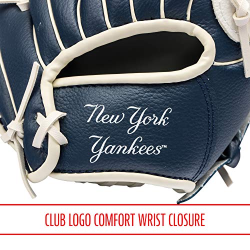 Franklin Sports MLB Youth Teeball Glove and Ball Set - Kids Baseball and Teeball - Perfect First Kids Glove - 9.5"