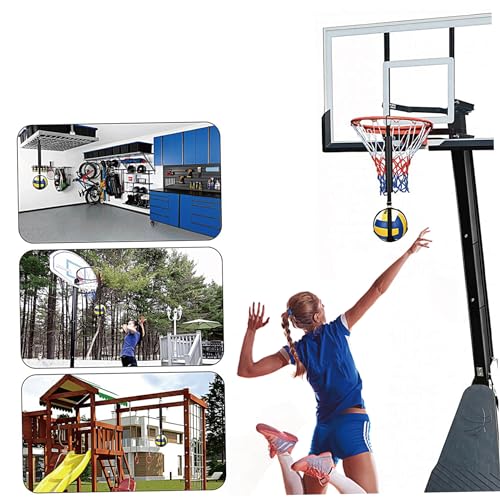 Volleyball Hitting Trainer Volleyball Spike Trainer Nylon Hitting with Adjustable Straps Reusable Practice Equipment for Training