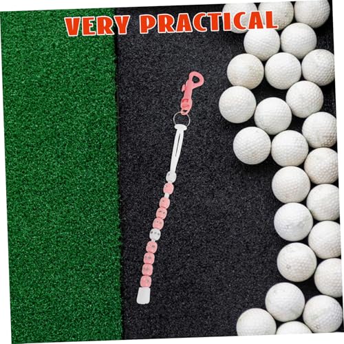 Toddmomy Portable Golf Beaded Chain Score Counter for Women Lightweight Golf Score Keeper for Training and Tournaments for Easy Tracking