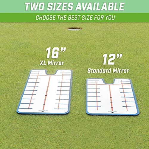 GoSports Golf Putting Alignment Mirrors - Designed by Golfers for Golfers - size: 12" Standard