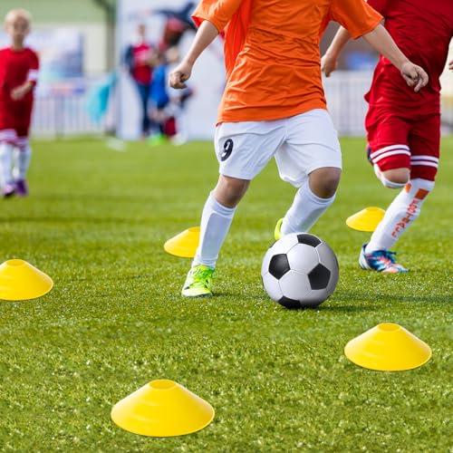 X-UMEUS Agility Ladder Speed Training Equipment Set-20ft Agility Ladder,12 Soccer Cones,4 Hurdles, Jump Rope, Running Parachute| Basketball Football Soccer Training Equipment for Kids Youth Adults - color: Yellow Blue