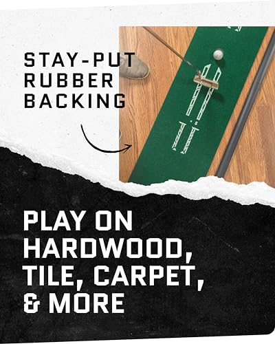 SKLZ Putting Green: Perfect Your Golf Skills with Realistic Home Practice - Improve Your Putting Stroke, Lower Your Scores, and Enjoy Convenient, Training Anytime, Anywhere!