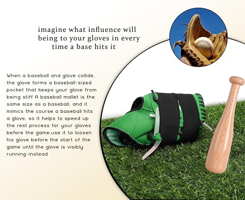 Baseball & Softball Mitt Treatments Maple Wood Glove Mallet Break in Tools, Shapping Glove Mallet for Glove Break-in & Shaping Hammer Mallet s by Naqqash Sports