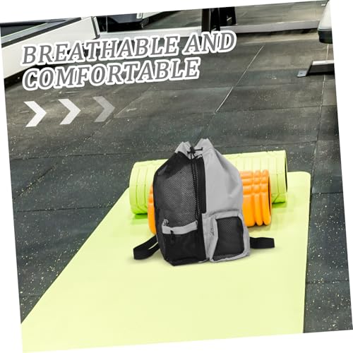 Baluue Draw Swimming Bag Back Draw Back Swimming Mesh Bag Swim Mesh Bag Beach Bag Back Swimsuit Bags Swim Back - color: Grey