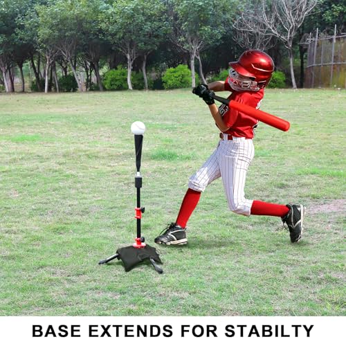 BaseGoal Baseball Tee for Kids,Youth Stand Set,Teeball Set,Youth Baseball,Softball Batting Tee Set,Easy Adjustable Height - style: Kids Baseball Tee New-A