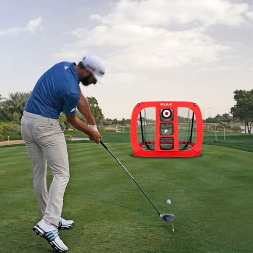 RELILAC Pop Up Golf Chipping Net - Indoor/Outdoor Golfing Target Accessories for Backyard Accuracy and Swing Practice - Gifts for Men, Dad, Husband, Women, Kid, Golfers