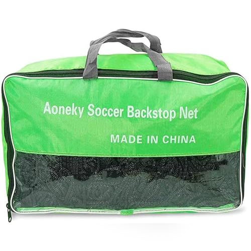 Aoneky Soccer Backstop Net 10x10 ft - Heavy Duty 3mm Polyester Sports Barrier Netting with 4x4 inch Mesh, UV Resistant for Outdoor Training, Football & Multi-Sport Use (7 Size Options)
