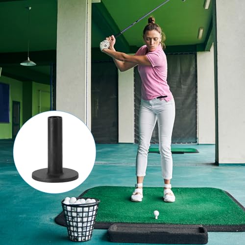 PATIKIL Rubber Golf Tee, Mix Size Golf Tees Training Tee, - color: Black