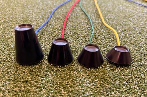 TrueBirdie Anchors - Golf Simulator Tee Anchors with Two Sets of Silicone Tees - style: Birdie Wedge