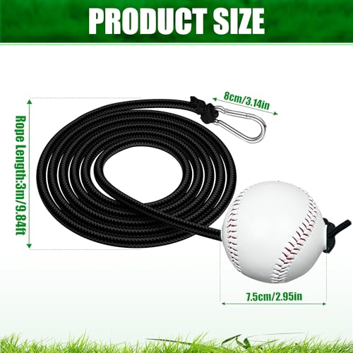 Baseball and Softball Batting Swing Trainer, Enhance Hitting Skills with Baseball Hitting Rope and Toss for Easy Drills – Hand-Eye Coordination, and Boost Bat Speed for All Skill Levels