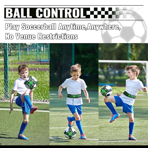 Soccer Training Equipment,Soccer Training Mat Improve Strength,Agility and Coordination,Anti-Slip Silent Absorption Soccer Footwork Training Mat,Soccer Trainer for Indoor/Outdoor Drills - style: Training Set 35*23 IN - B