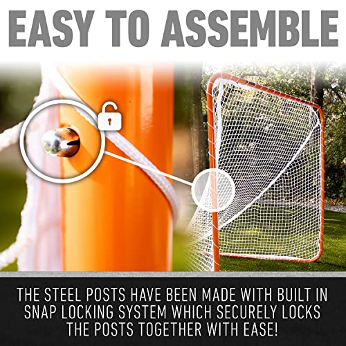 Franklin Sports Franklin Sports Backyard Lacrosse Goal - Kids + Adult Lacrosse Training Net - Lacrosse Training Equipment - Perfect for Youth + Adult Training - size: 72-Inch x72-Inch