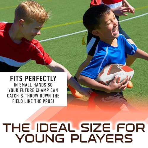 Franklin Sports NFL Team Footballs - Rubber Youth Mini Balls for All Teams - Kids 8.5" Football + Air Pump Sets - Official NFL Licensed - style: Cleveland Browns