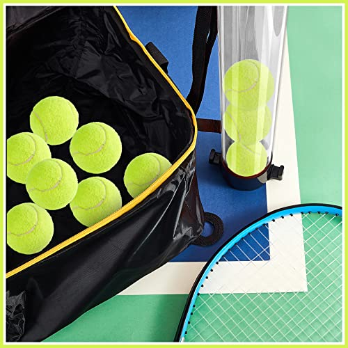 Deekin 2 Pcs Portable Ball Cart and Tennis Ball Pickup Collector Tennis Basket on Wheels with Storage Bag Tennis Ball Picker Upper Tennis Ball Tube Retriever for Baseball Storage (Medium Tube)