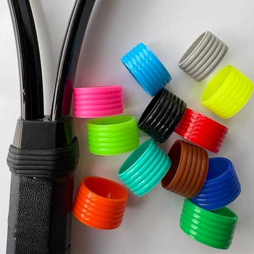 12 Colors Silicone Tennis Racket Handle Grip Ring