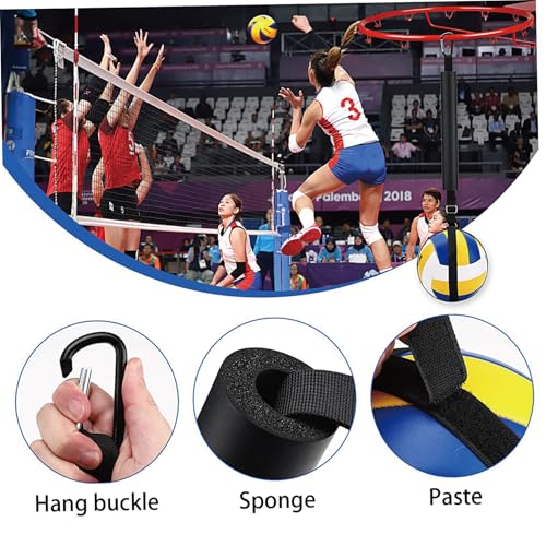 Volleyball Spike Trainer Nylon Volleyball Hitting Trainer with Adjustable Straps Reusable Practice Equipment for Training