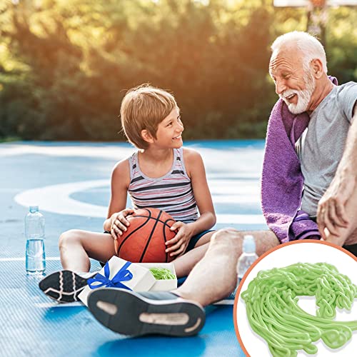 Basketball Net Outdoor, 2025 Upgrade All Weather Anti Whip Basketball Net Replacement -12 Loops - style: Fluorescent Green
