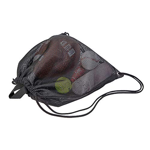 COVAX Heavy Duty Mesh Drawstring Bag, Sport Equipment Storage Bag for Beach, Swimming