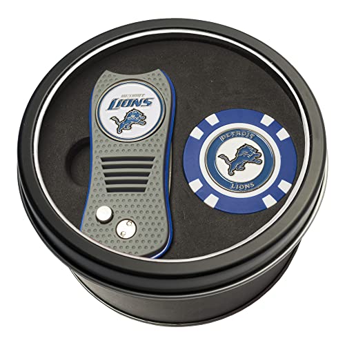 Team Golf NFL Gift Set Switchblade Divot Tool & Chip, Includes 2 Double-Sided Enamel Ball Markers, Patented Design, Less Damage to Greens, Switchblade Mechanism