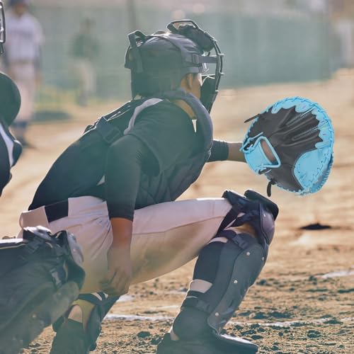 1 Pack Ice Cream Pancake Baseball Training Glove for Right Hand Throw Sizes 10 Soft PVC Infield Fielding Glove for Youth Players, Sturdy Practice Gear for Ground Balls & Defense Drills