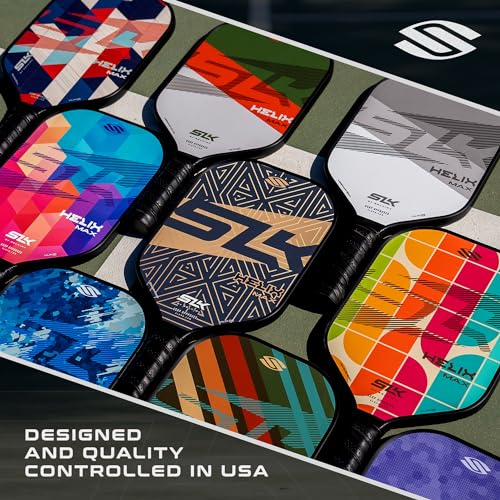 Selkirk Sport SLK Helix Pro Pickleball Paddle | Thermoformed Carbon Fiber Pickleball Paddles with Carbon Fiber & Fiberglass Hybrid Face | Unmatched Control - color: Jeweled