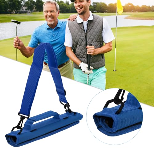 PATIKIL Lightweight Carry Bag, Mini Golf Club Bag with Adjustable Strap for Men Women Golfer Pouch Driving Range Carrier Course Training Practice Case - color: Blue