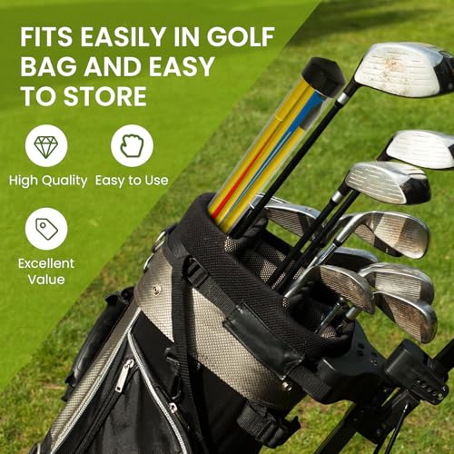 FINGER TEN Golf Alignment Sticks Rods Swing Trainer Tools 43 Inch 2 Or 3 Pack, Fits in Golf Bag Tour Stickers Practice Training Aid - color: 3 Pack Mixed