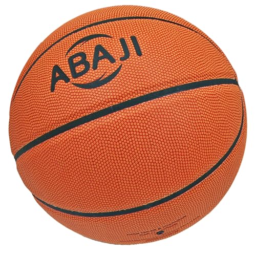 ABAJI Basketball Official Size 7 Adult Youth Game PU Leather Anti-Slippery Anti-dust Outdoor Street Indoor Training Practice Come with Pump Needle