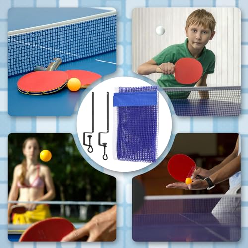 Cosmos Table Tennis Net Replacement 72 in Standard Ping Pong Net Set Portable Table Tennis Practice Net Ping Pong Training Net with Adjustable Bracket Fits Table Tennis Tables up to 1.25" Thick Table