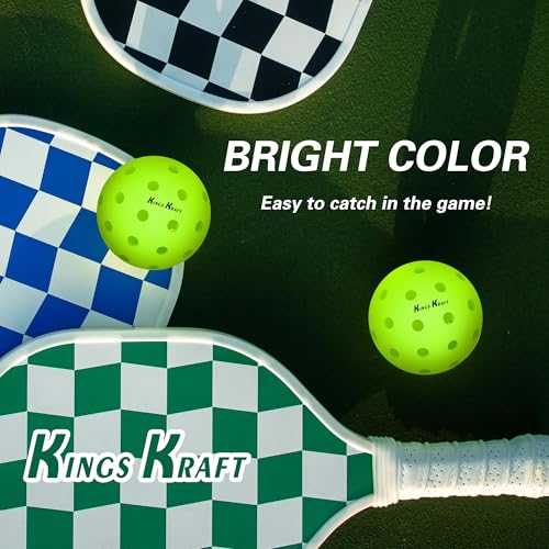 Crack Resistant | 40 Hole Outdoor Pickleball | 6-Ball Set with Colorful Box | Pickleball Gifts for Women,Men Beginners and Professionals